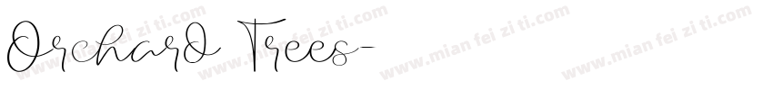 Orchard Trees字体转换